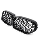 Kromi kiiltävä musta etusäleikkö kameralla sopii BMW 5-sarjan G30 G31 21-22