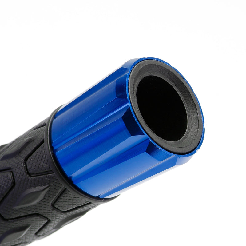 7/8 ""/22Mm Motorrad Lenker Handgriffe Cnc Universal Rot Für Motorräder Silber