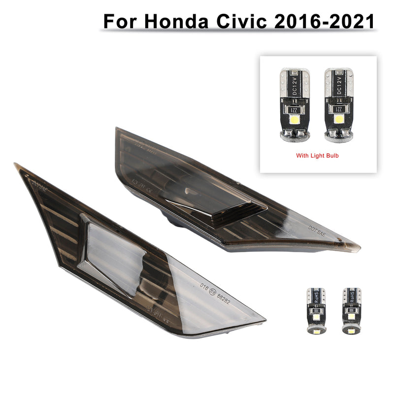 2016-2021 Honda Civic sidomarkeringsljus Blinkers med glödlampa