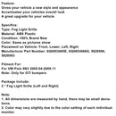 2005-2009 VW POLO 9N3 GTI 2PCS Luces antiniebla de la cubierta Griller 6q085365e 6q0853666g