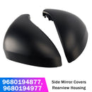07/2006-05/2015 Peugeot 207 Hatchback Side Mirror Covers Rearview Housing Matte Black 9680194877
