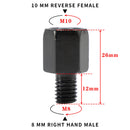 2 universell passende Spiegeladapter für Motorrad und Roller, 10 mm Rückspiegel auf 8 mm Standard