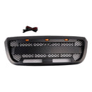Frontstoßstangengrill mit LED-Beleuchtung, mattschwarz, passend für Ford Ranger (2004–2011).
