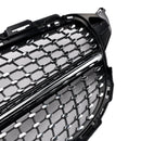 Diamond Front Grill Grille Fit Benz C-Class W205 C250 C300 C400 2015-2018