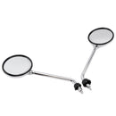 Chrome Rearview Mirror Set For Vespa LX 50 2T/4T & LX 125 & LX 150 2005-2013