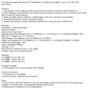 2013-2015 BMW 7 Series F01 F02 F03 2X LED Headlight Module 63117370000