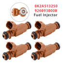 4 stycken bränsleinsprutare för Kia Spectra Sephia 98-04 L4 1.8L 0K2A513250 9260930008