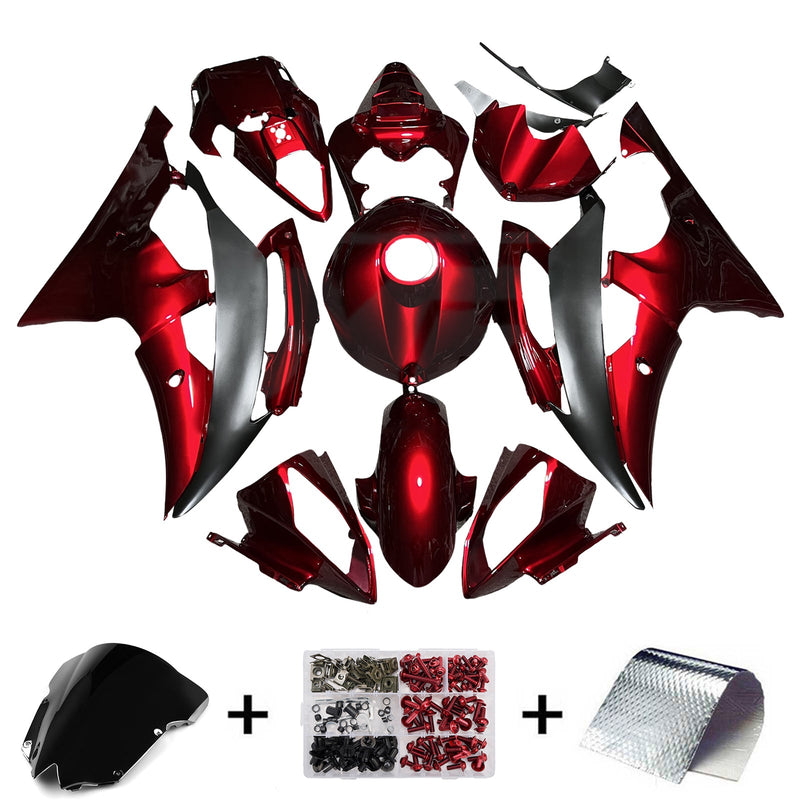 Verkleidungssatz aus ABS-Kunststoff für Yamaha YZFR6 YZF-R6 2008-2016