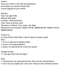 2020–2024 Audi A4 B9.5 S-Line Silber Frontstoßstange untere Nebel Kühlergrillabdeckung