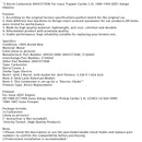 09/1988–07/1994 Isuzu Amigo Impulse Pickup Caribe 2,3 l 2254 cm³ L4 GAS SOHC 2-Zylinder-Vergaser 8943377840