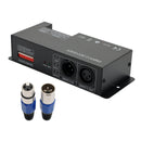 4 canales DMX 512 decodificador RGBW PWM controlador de atenuación controlador de luz de tira LED