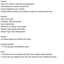 Grade do para-choque dianteiro preto fosco 2015-2020 Nissan Navara NP300 D23