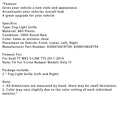 2011–2014 Audi TT Mk2 S-Line TTS plášťová mřížka pro přední podlahovou tyč, mlhová světla