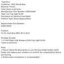 2013–2016 siedzenie Ibiza Mk4 Mgle Lights, Prawa strona, 6J0853666f