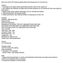 8Pcs Front Grille LED Flashing Lighting Bullet Head Appearance For Universal Car