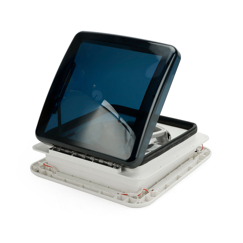 11" Dachlüfter für Wohnwagen – 3-fach stufenloser 12V Motor mit LED-Beleuchtung & Oberlichtfunktion