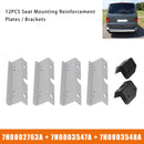 12x Sitzbefestigungs-Verstärkungsplatten/Halterungen für VW T5 T6 2+1 Rücksitze