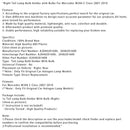 2007–2010 Mercedes W204 C-klass bakljus höger lamphållare med glödlampor