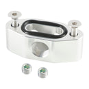 Billet LS Twin Turbo Dual 90 Graus 1/8" NPT Placa Adaptadora de Linha de Alimentação de Óleo