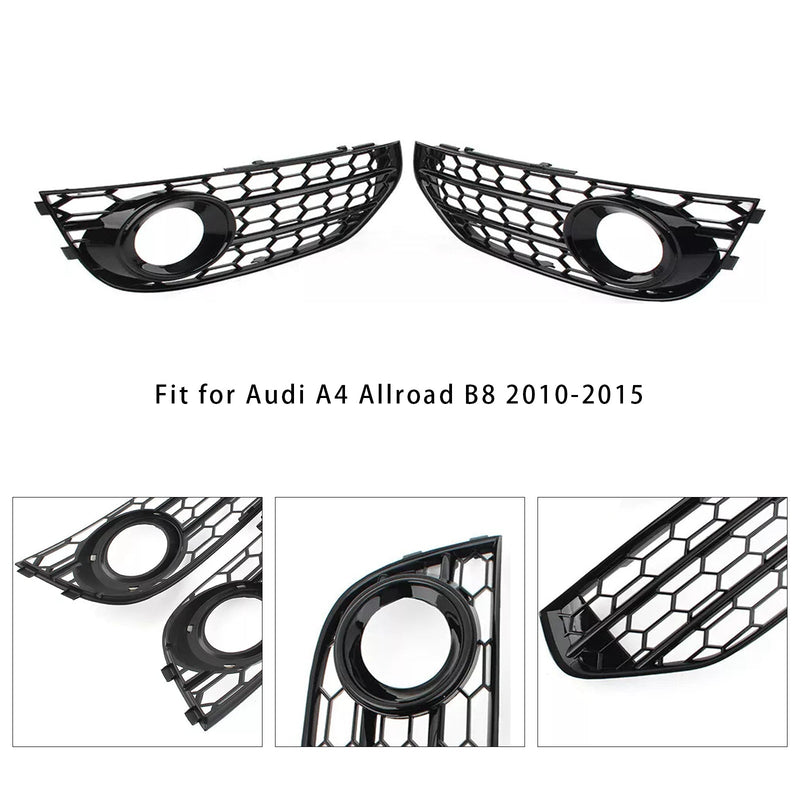 2010–2015 Audi A4 Allroad B8 Base Front Base Honeycomb nevoeiro Cooler Grille Tampa preta