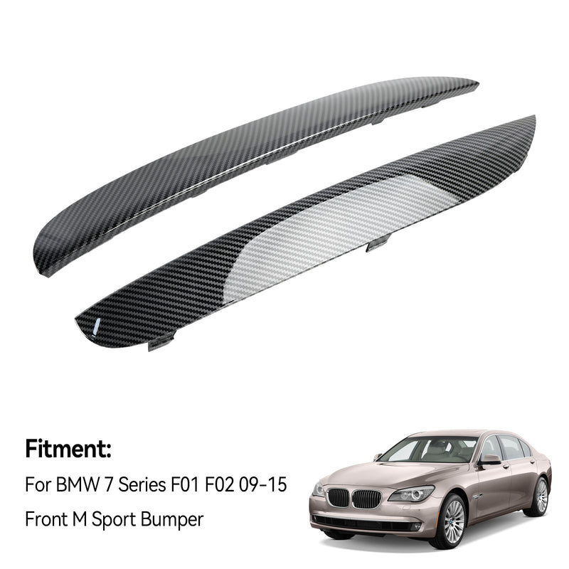 2009–2015 BMW 7er F01 F02 L+R Front M Sport Stoßstangenzierleisten 51118047727