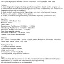 1999–2006 Cadillac Chevrolet GMC Türgriffarmlehne hinten links + rechts 15152061 15152062