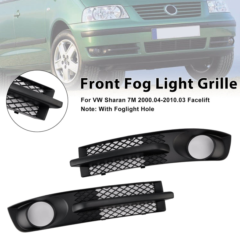 2000-2010 VW Sharan 7m Floor Rod Luzes de neblina com luzes de nevoeiro Hole
