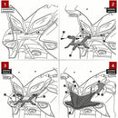 Extensión de cono de nariz de pico delantero para Yamaha Tracer 9 / GT 2021-2023
