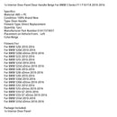 2010–2016 BMW 535i xDrive 1 x Innentür Panel Türgriff Beige 51417273057