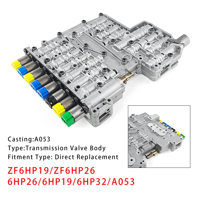 ZF6HP19 ZF6HP26 6HP26 6HP19 6HP32 A053 Getriebeventilkörper 9 Solenoide