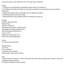 2005-2015 Toyota Tacoma Gray Left Side Sun Visor 74320-04181-B1