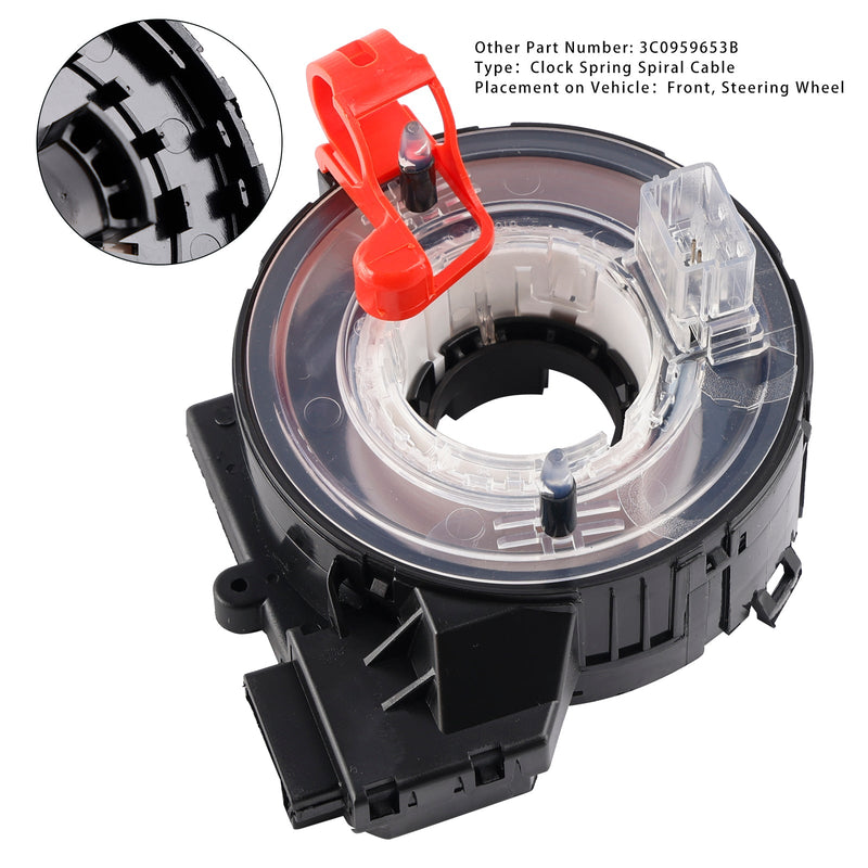 Wrinkle Spring Spiral Cable för VW CC 2009-2012 för Passat 2.0L/T 2006-2010