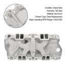 Indsugningsmanifold med dobbelt plan passer til Chevy Small Block 305, 327, 350, 400 1957-1986 High Rise
