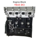Langer Motorblock YD25 DCi für Nissan Navara, Aventura, R51, Pathfinder (2005–2012), 2,5 l