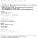 1998-2006 Ford RANGER Wickelfeder 5L5T-14A664-AA