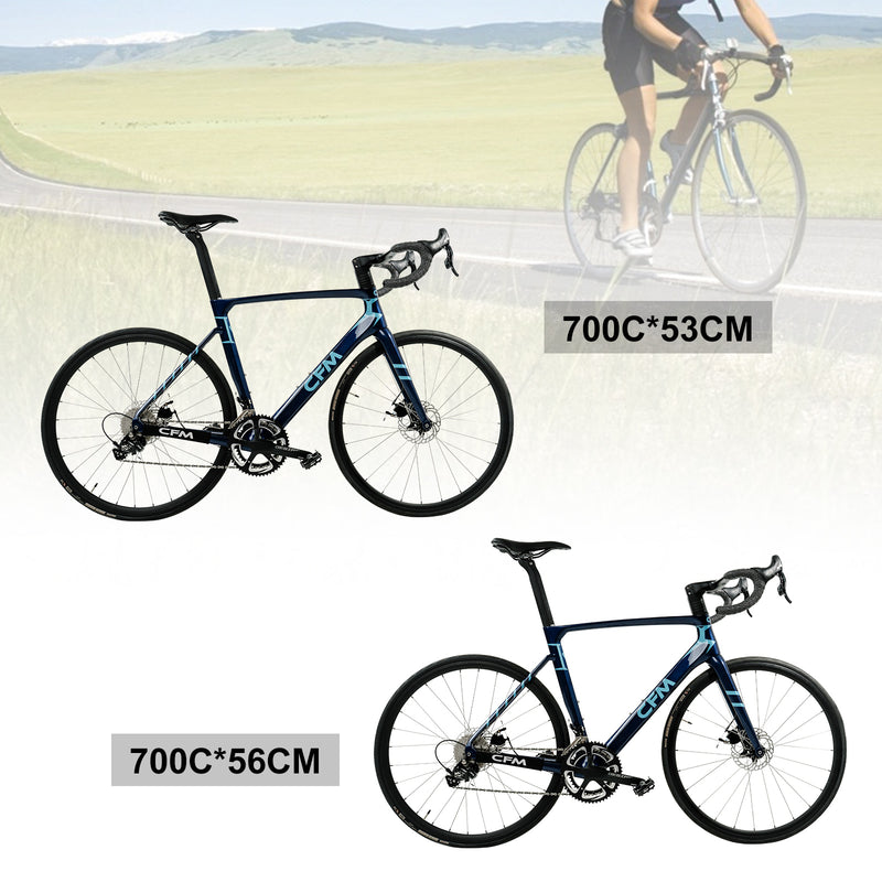 700C*54CM 10-växlad C-broms kolfiber landsvägscykel