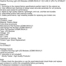 Módulos de LED leves de corrida diurna LEDMK-RAV4-21 12V 4,4W 21-2pin para Stanley