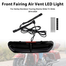 Iluminação de ventilação de entrada de ar da carenagem frontal LED para Touring Street Glide 2014-2024