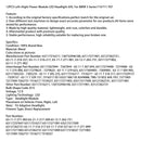 12PCS Left+Right Power Module LED Headlight AHL For BMW 5 Series F10 F11 F07