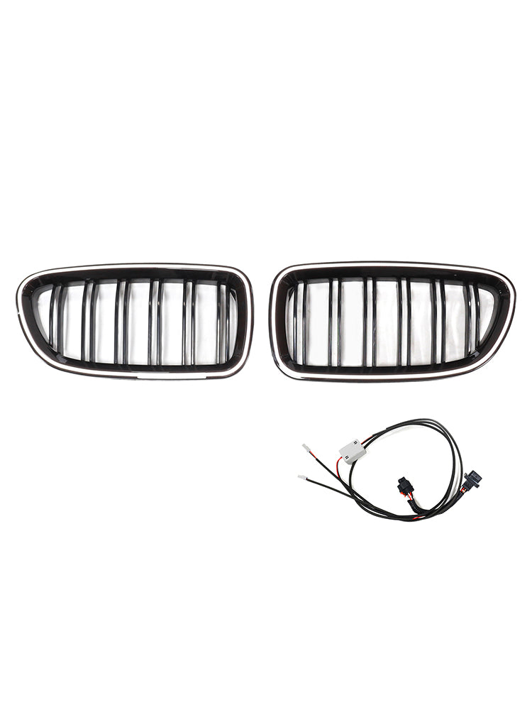 11.2009-02.2017 BMW 5 -sarja F11 Touring Munuaisten ritiläpuskuri Grille Black kiiltävä 51137203649 51137203203