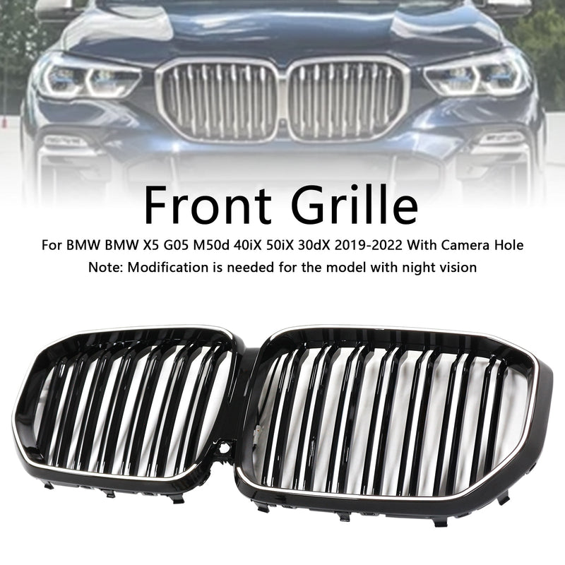 2019–2022 BMW X5 G05 M-Performance Double-Amalen Norice Grill, Musta, 51137454887