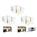 Raspberry Pi 5 PCI-E Adapter Housing PCIe på M.2 Adapter Board Acryl Box Cooler