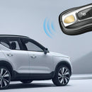 Autoschlüsselhülle aus Aluminiumlegierung mit TPU-Finish, silberfarben, mit Schnalle für Porsche Cayenne