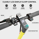 Scooters elétricas dobráveis ​​de 8,5 "com APP, 350 W, 35 km, 30 km/h, viajando na cidade