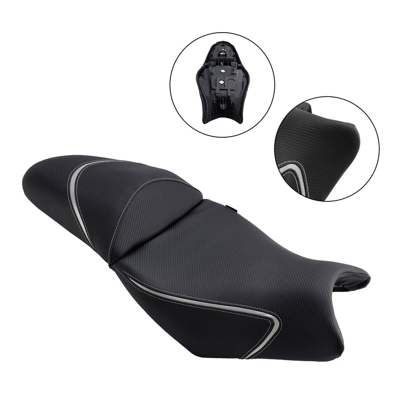 2022-2024 Kawasaki Versys 650 Täydellinen tyynynkuljettajan matkustajan istuinharmaa