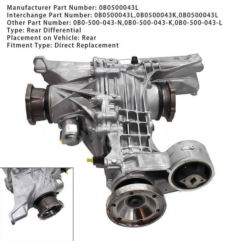 Hinterachsdifferential 0B0500043L Für AUDI Q5 FY