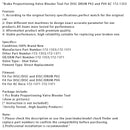 Entlüftungswerkzeug für Bremskraftregler PV2 und PV4 (Scheibentrommel, AC 172-1353)