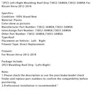 2012-2018 Nissan Versa 2PCS Zierleiste-Dachrinne 73852-3AW0A,73853-3AW0A