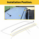 2008-2015 Scion xB 2PCS Dach Tropfleiste Trim Mitte links und rechts Seite Gummi