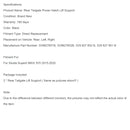 2015-2020 Skoda Superb III 3V5 2pcs suportes elétricos a gás para porta traseira 3V9827851B 3V9827852B